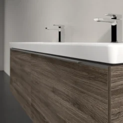 V&b subway 3.0 servantskap 127x42 f/dobbel servant stone oak håndtak i krom