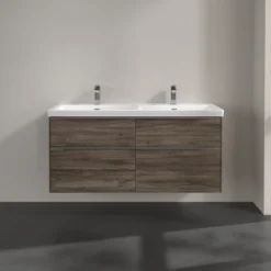 V&b subway 3.0 servantskap 127x57 f/dobbel servant stone oak m/lys håndtak i krom