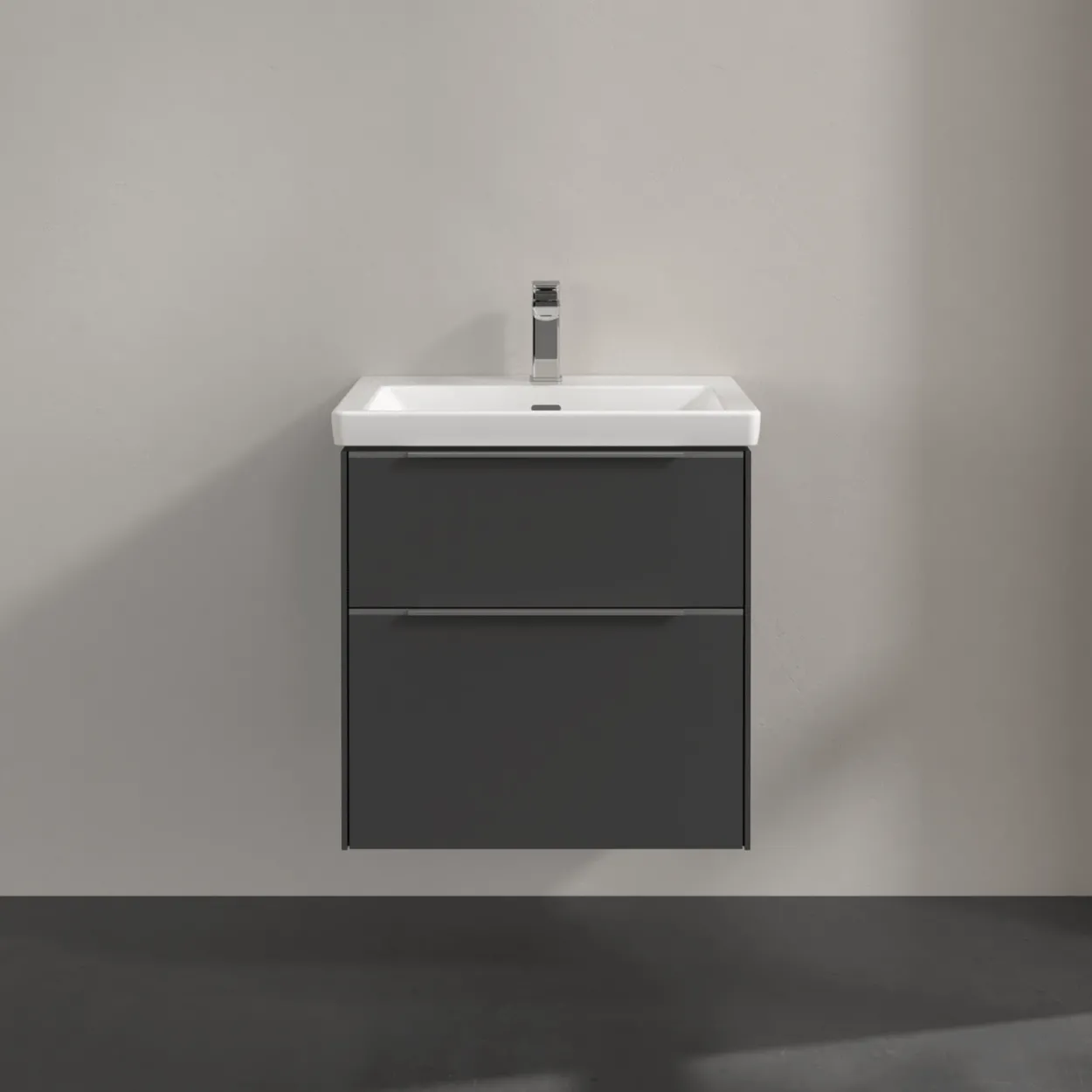V&b subway 3.0 servantskap 57x47 graphite håndtak i krom