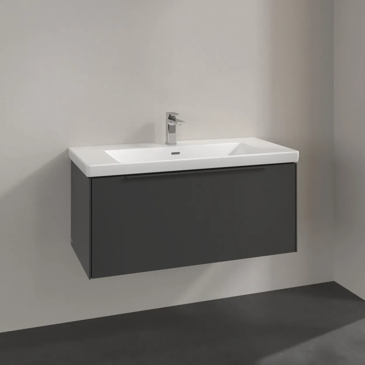V&b subway 3.0 servantskap 97x42 graphite håndtak i møbelets farge