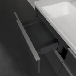 V&b subway 3.0 servantskap 127x57 graphite m/lys håndtak i krom