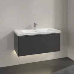 V&b subway 3.0 servantskap 97x42 graphite m/lys håndtak i krom