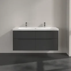 V&b subway 3.0 servantskap 127x57 graphite m/lys håndtak i møbelets farge