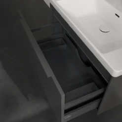 V&b subway 3.0 servantskap 77x42 graphite m/lys håndtak i møbelets farge