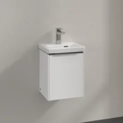 V&b subway 3.0 servantskap 35x42 høyre brilliant white håndtak i krom