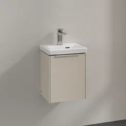 V&b subway 3.0 servantskap 35x42 høyre cashmere grey håndtak i møbelets farge