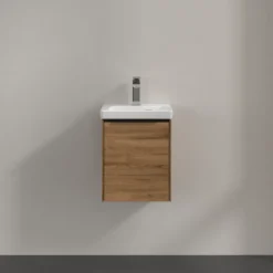V&b subway 3.0 servantskap 35x42 høyre kansas oak håndtak i volcano black