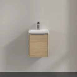 V&b subway 3.0 servantskap 35x42 høyre nordic oak håndtak i krom