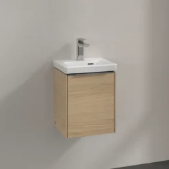 V&b subway 3.0 servantskap 35x42 høyre nordic oak håndtak i krom
