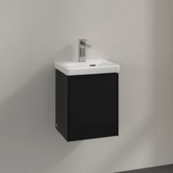 V&b subway 3.0 servantskap 35x42 høyre volcano black håndtak i møbelets farge