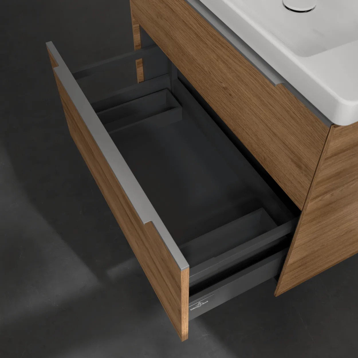 V&b subway 3.0 servantskap 77x57 kansas oak håndtak i krom