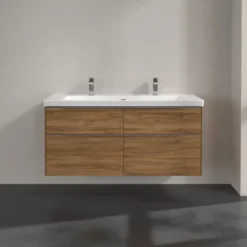 V&b subway 3.0 servantskap 127x57 kansas oak håndtak i krom