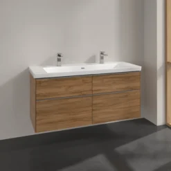 V&b subway 3.0 servantskap 127x57 kansas oak håndtak i krom