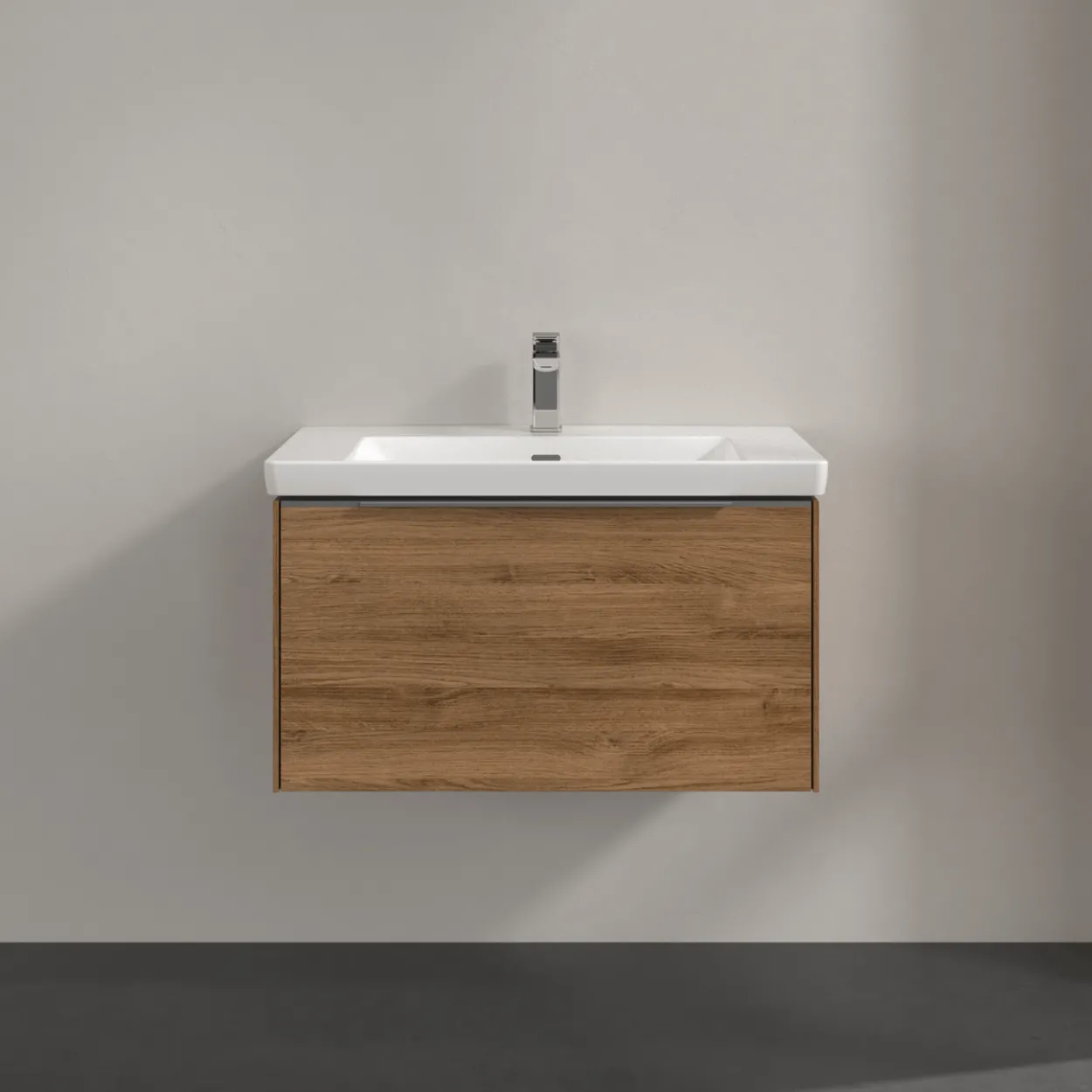 V&b subway 3.0 servantskap 77x42 kansas oak håndtak i krom