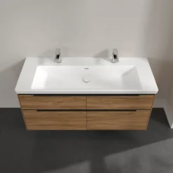 V&b subway 3.0 servantskap 127x57 kansas oak håndtak i volcano black