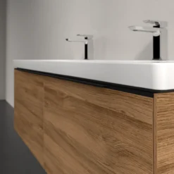 V&b subway 3.0 servantskap 127x42 kansas oak håndtak i volcano black
