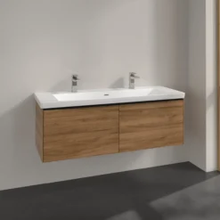 V&b subway 3.0 servantskap 127x42 kansas oak håndtak i volcano black