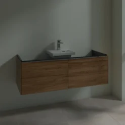 V&b subway 3.0 servantskap 127x42 kansas oak m/lys håndtak i krom