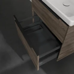 V&b subway 3.0 servantskap 62x57 kansas oak m/lys håndtak i volcano black