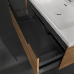 V&b subway 3.0 servantskap 97x42 kansas oak m/lys håndtak i volcano black
