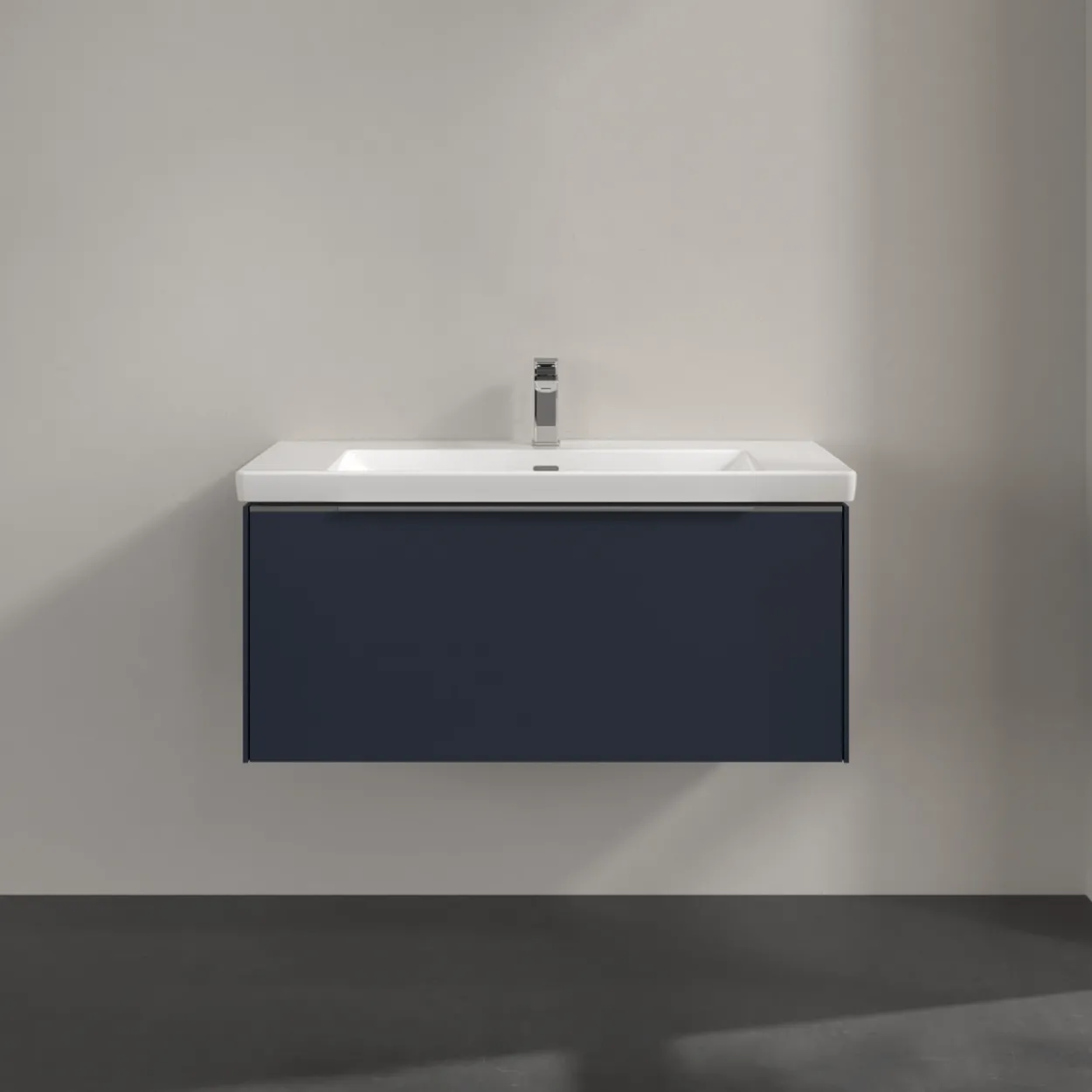 V&b subway 3.0 servantskap 97x42 marine blue håndtak i krom