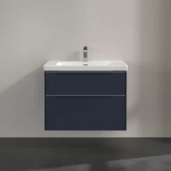 V&b subway 3.0 servantskap 77x57 marine blue håndtak i krom