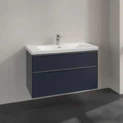 V&b subway 3.0 servantskap 97x57 marine blue håndtak i krom
