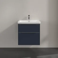 V&b subway 3.0 servantskap 57x47 marine blue håndtak i krom