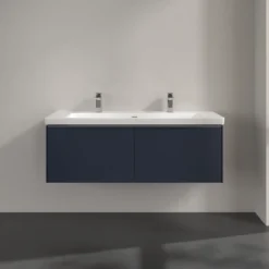 V&b subway 3.0 servantskap 127x42 marine blue håndtak i krom