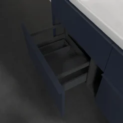 V&b subway 3.0 servantskap 127x57 marine blue håndtak i møbelets farge