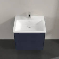 V&b subway 3.0 servantskap 62x57 marine blue håndtak i møbelets farge