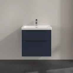 V&b subway 3.0 servantskap 62x57 marine blue håndtak i møbelets farge