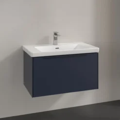 V&b subway 3.0 servantskap 77x42 marine blue håndtak i møbelets farge