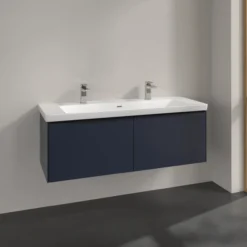 V&b subway 3.0 servantskap 127x42 marine blue håndtak i volcano black