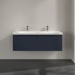 V&b subway 3.0 servantskap 127x42 marine blue håndtak i volcano black