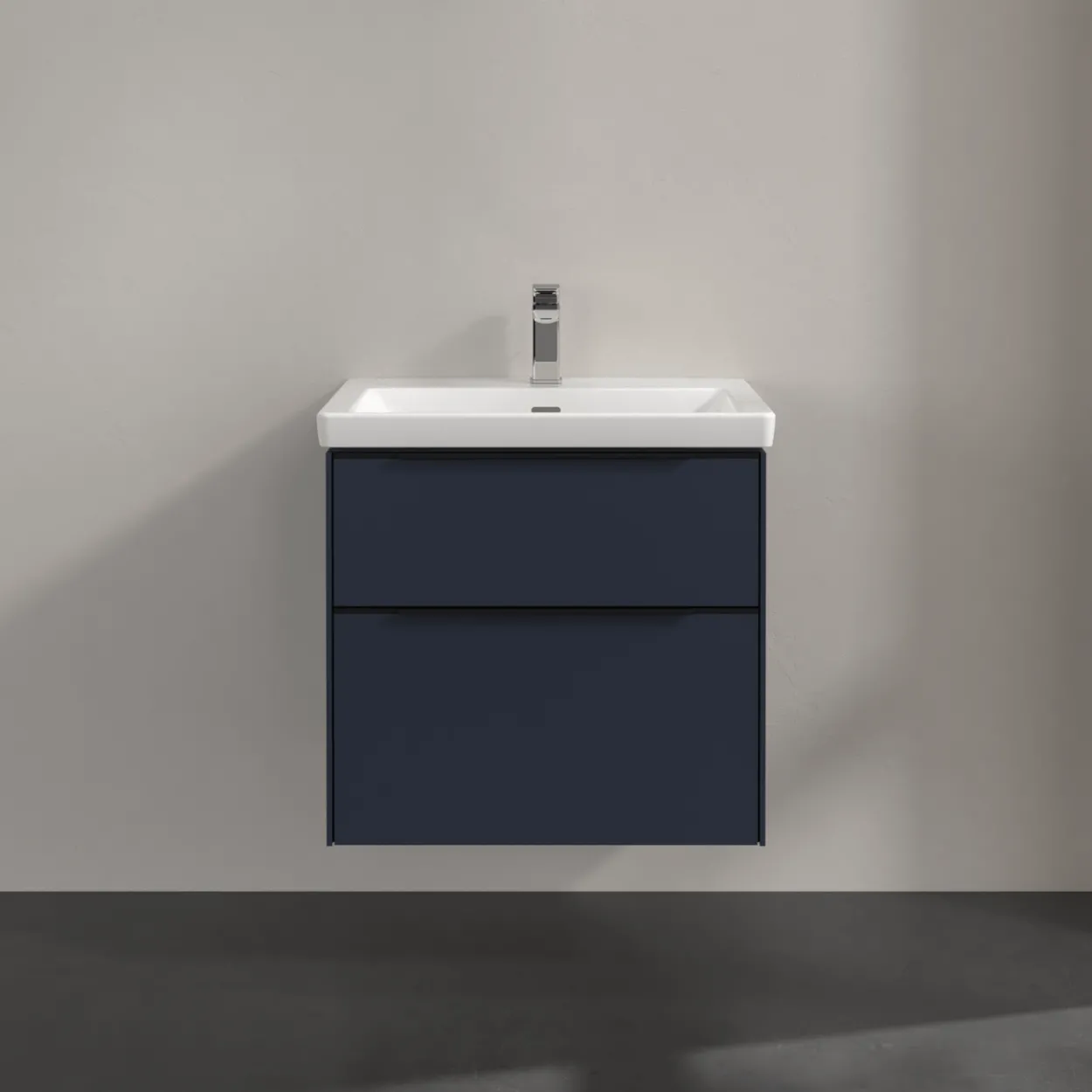 V&b subway 3.0 servantskap 62x57 marine blue håndtak i volcano black
