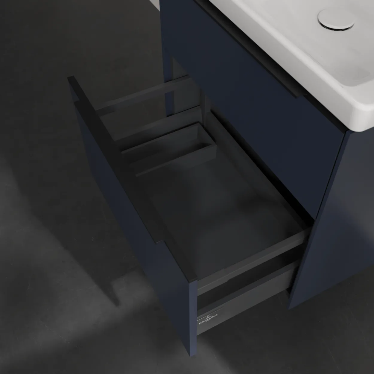 V&b subway 3.0 servantskap 62x57 marine blue håndtak i volcano black