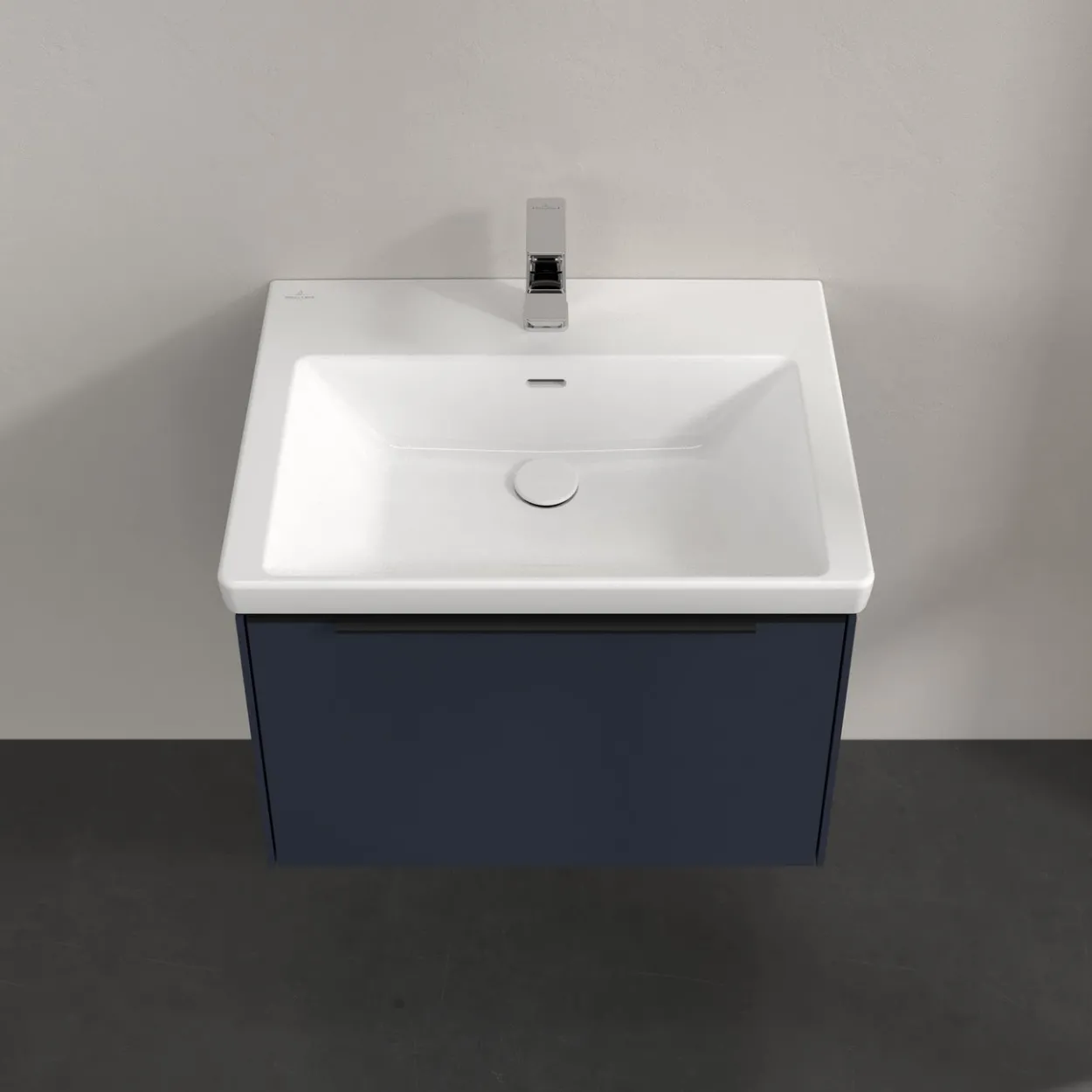 V&b subway 3.0 servantskap 66x42 marine blue håndtak i volcano black