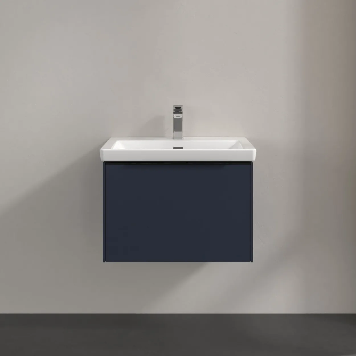V&b subway 3.0 servantskap 66x42 marine blue håndtak i volcano black