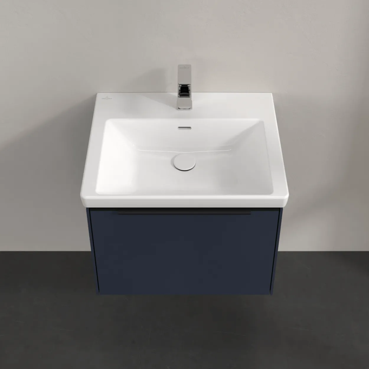 V&b subway 3.0 servantskap 57x42 marine blue håndtak i volcano black