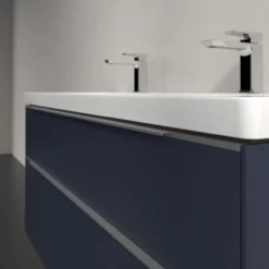 V&b subway 3.0 servantskap 127x57 marine blue m/lys håndtak i krom