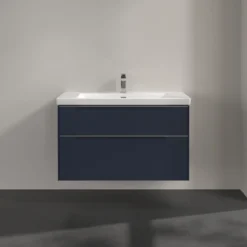 V&b subway 3.0 servantskap 97x57 marine blue m/lys håndtak i krom