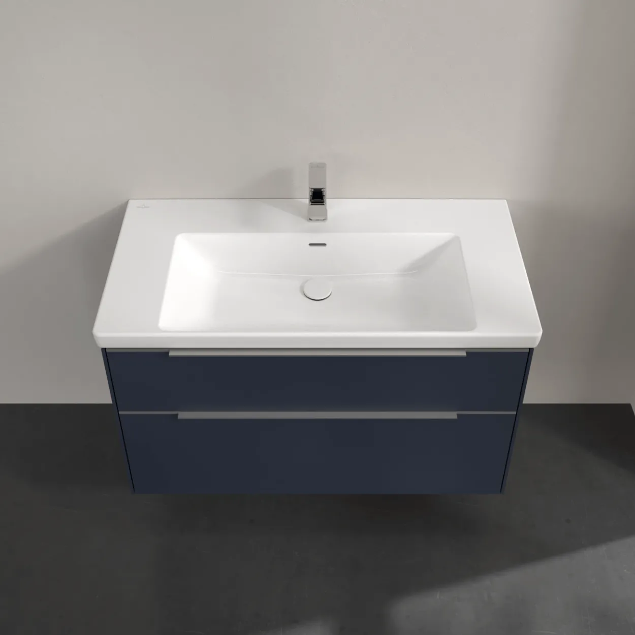 V&b subway 3.0 servantskap 97x57 marine blue m/lys håndtak i krom