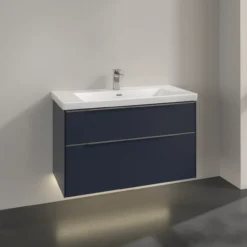 V&b subway 3.0 servantskap 97x57 marine blue m/lys håndtak i krom