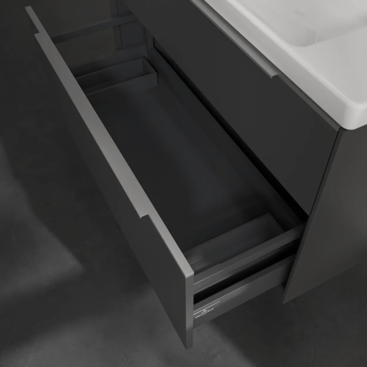 V&b subway 3.0 servantskap 97x57 marine blue m/lys håndtak i krom