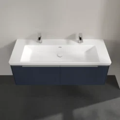 V&b subway 3.0 servantskap 127x42 marine blue m/lys håndtak i krom