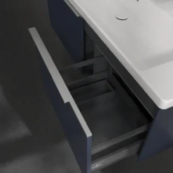V&b subway 3.0 servantskap 127x42 marine blue m/lys håndtak i krom