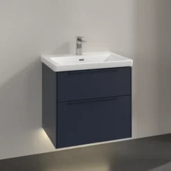V&b subway 3.0 servantskap 62x57 marine blue m/lys håndtak i møbelets farge