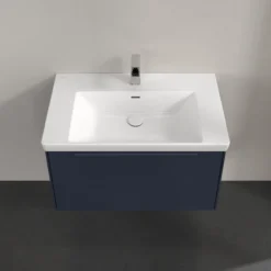 V&b subway 3.0 servantskap 77x42 marine blue m/lys håndtak i møbelets farge