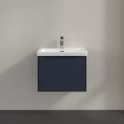 V&b subway 3.0 servantskap 57x42 marine blue m/lys håndtak i møbelets farge